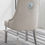 Thumbnail: Nefertari Creme/Black/Grey Velvet Tufted Lion Head Dining Chair with Nailheads
