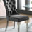 Thumbnail: Pixie Creme/Blue/Grey/Black Velvet Tufted Ring Dining Chair with Nailheads
