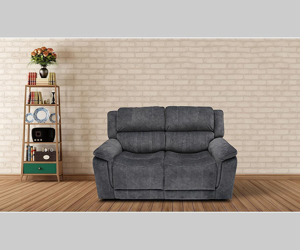 Thumbnail: Nelios Power Recliner Fabric Sofa Set