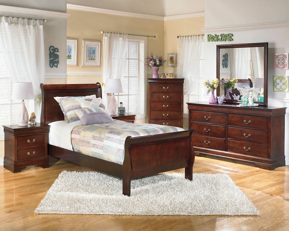 Thumbnail: Alisdair Contemporary Rustic Cherry Bedroom Set