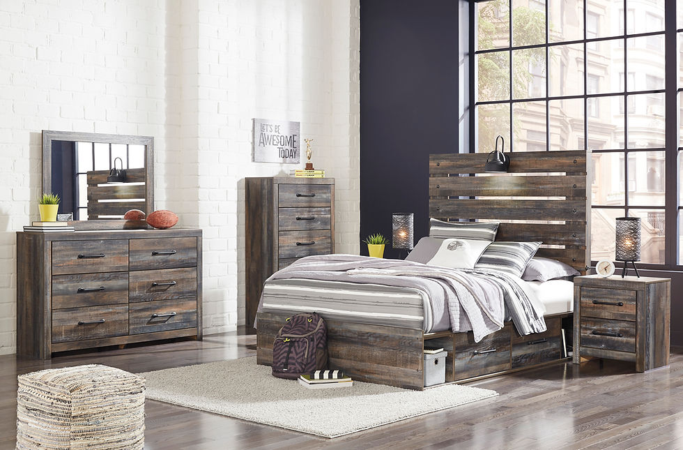 Thumbnail: Drystan Rustic Inspired Bed Room Set