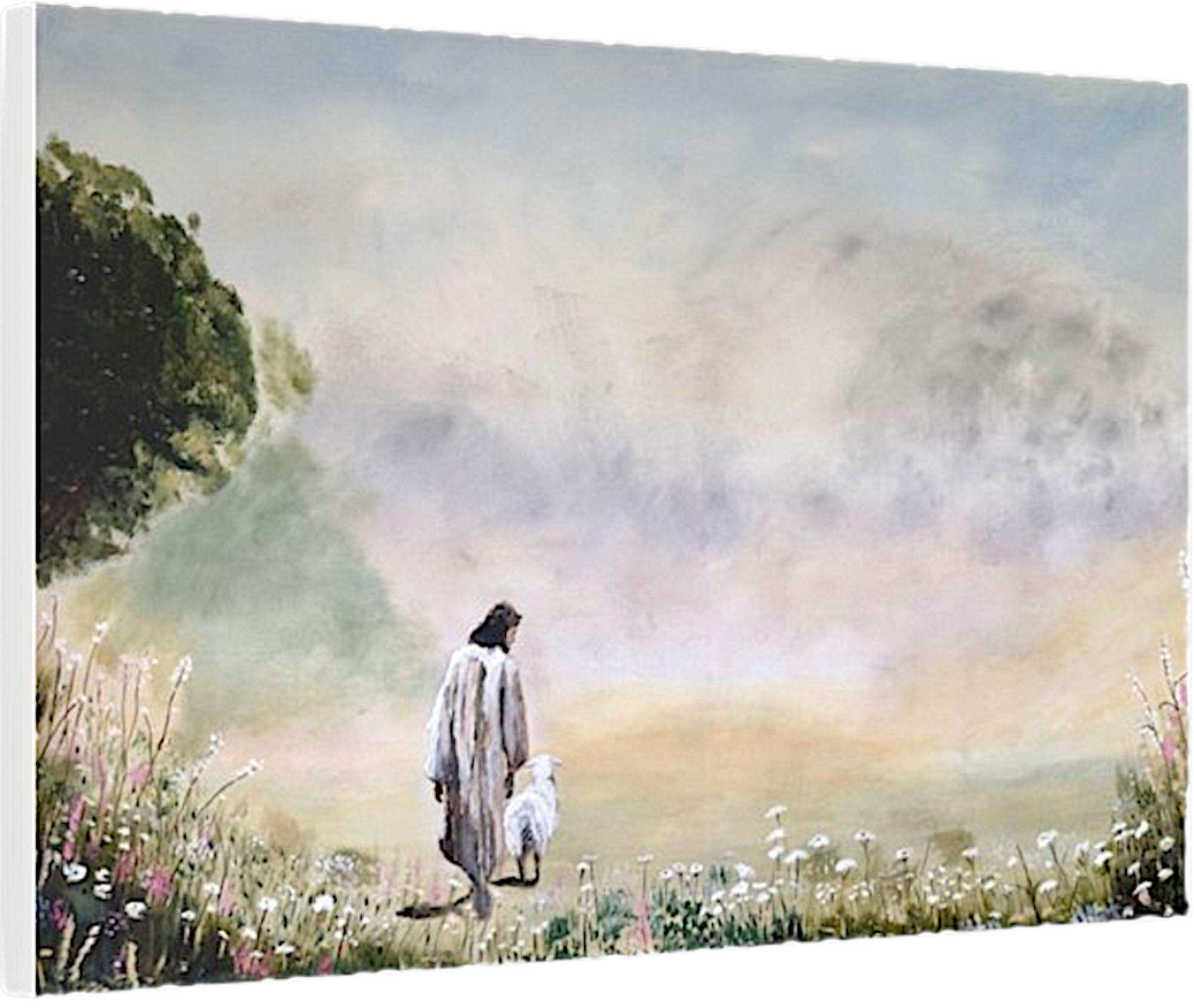 Jesus with Sheep - Canvas Print