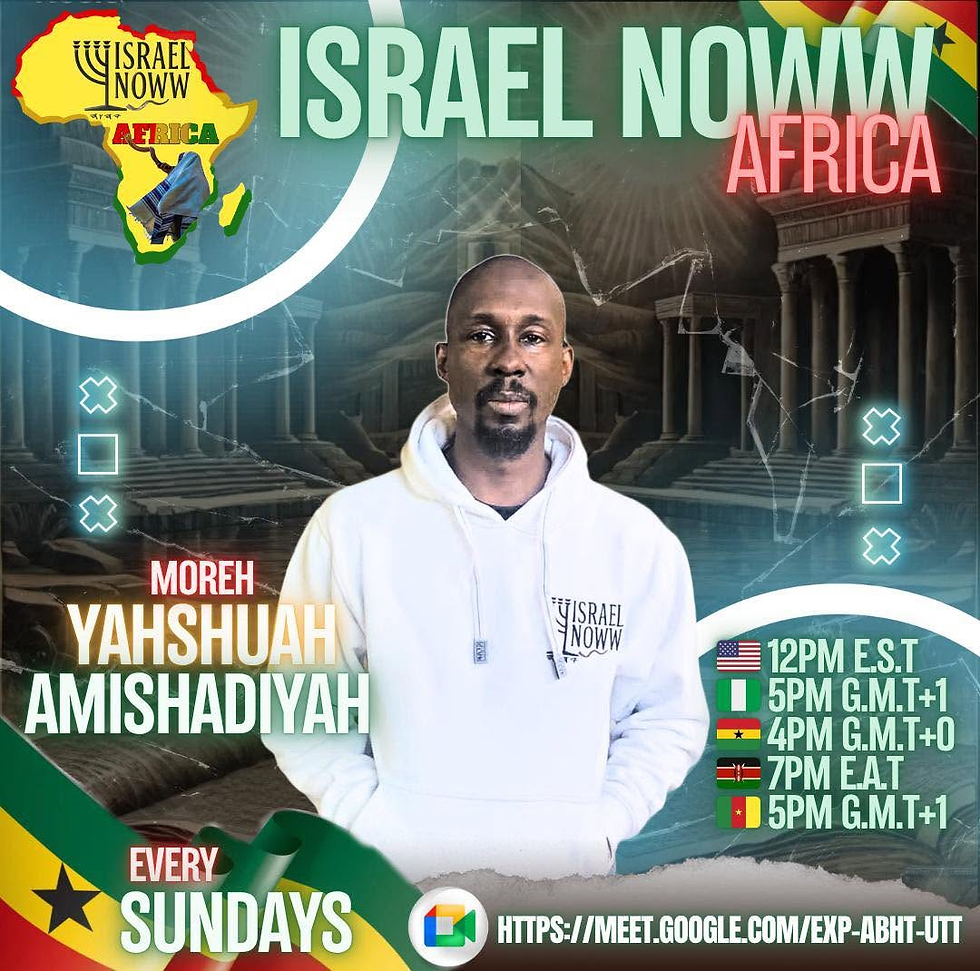 Scriptural Teachings presented by Israel Noww Ministries