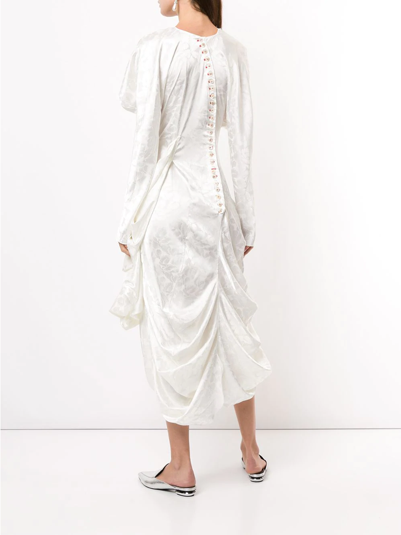 Thumbnail: Embellished draped midi dress