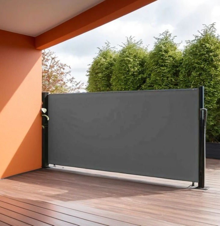 Auvent latéral rétractable anthracite 117x300 cm