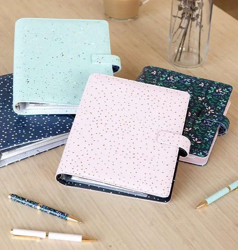 Küçük resim: FİLOFAX Confetti A5 Boy Organiser Rose Quartz