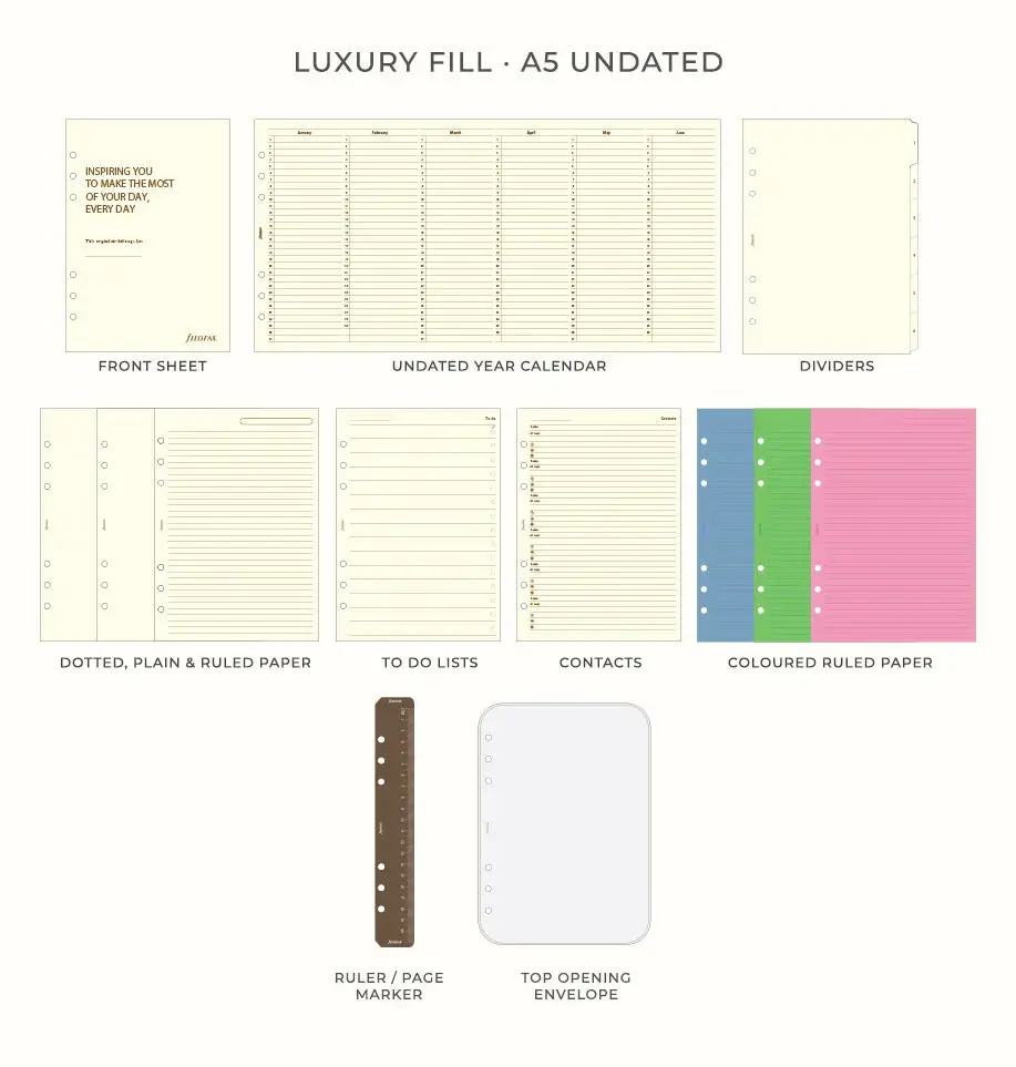 Küçük resim: FİLOFAX Malden A5 Boy Organiser Burgundy