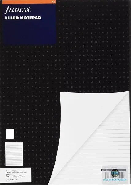 FİLOFAX A4 Boy Çizgili Notepad