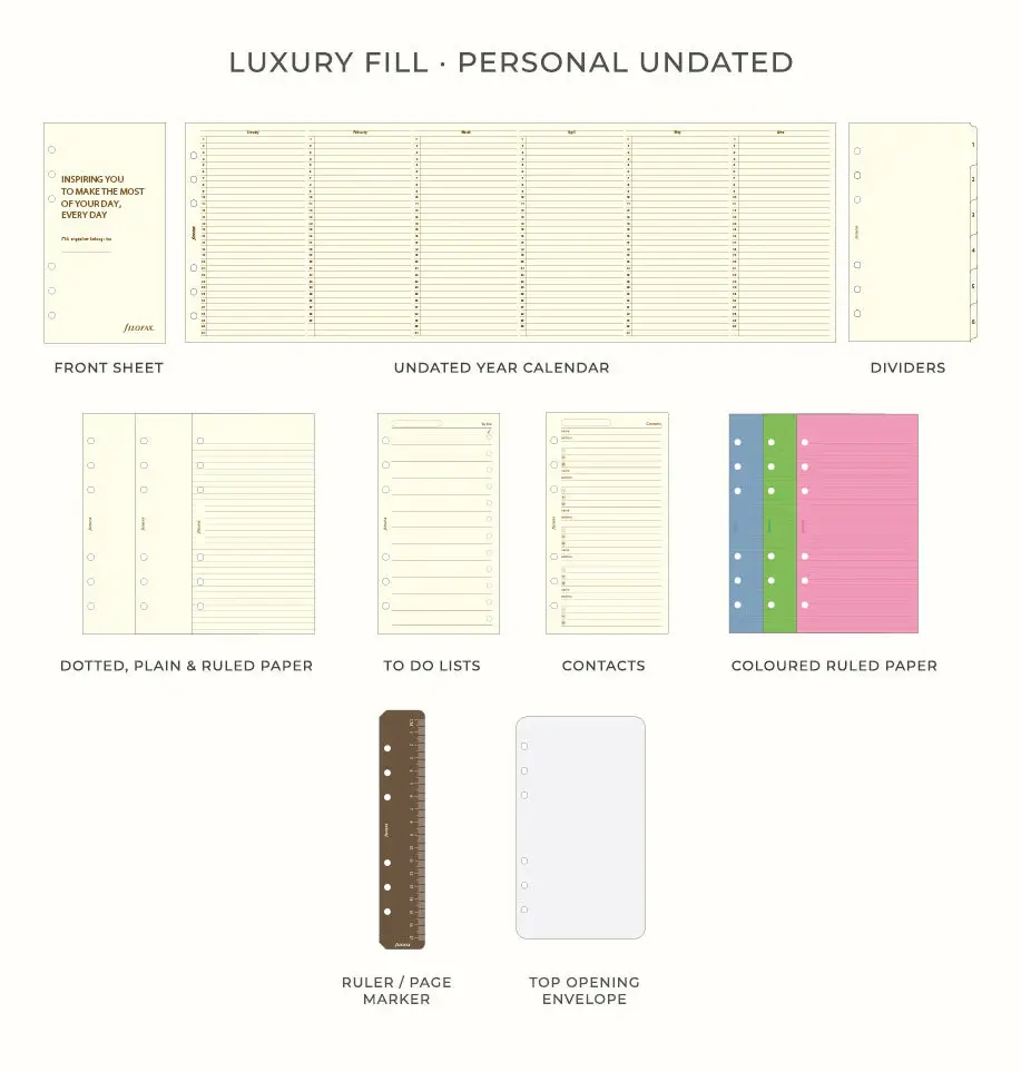 Küçük resim: FİLOFAX Classic Croc Personal Boy Organiser Chestnut