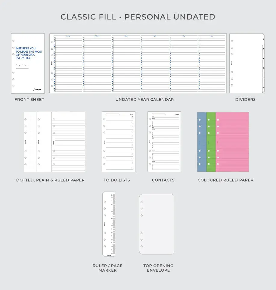 Küçük resim: FİLOFAX Garden Personal Boy Organiser Dusk