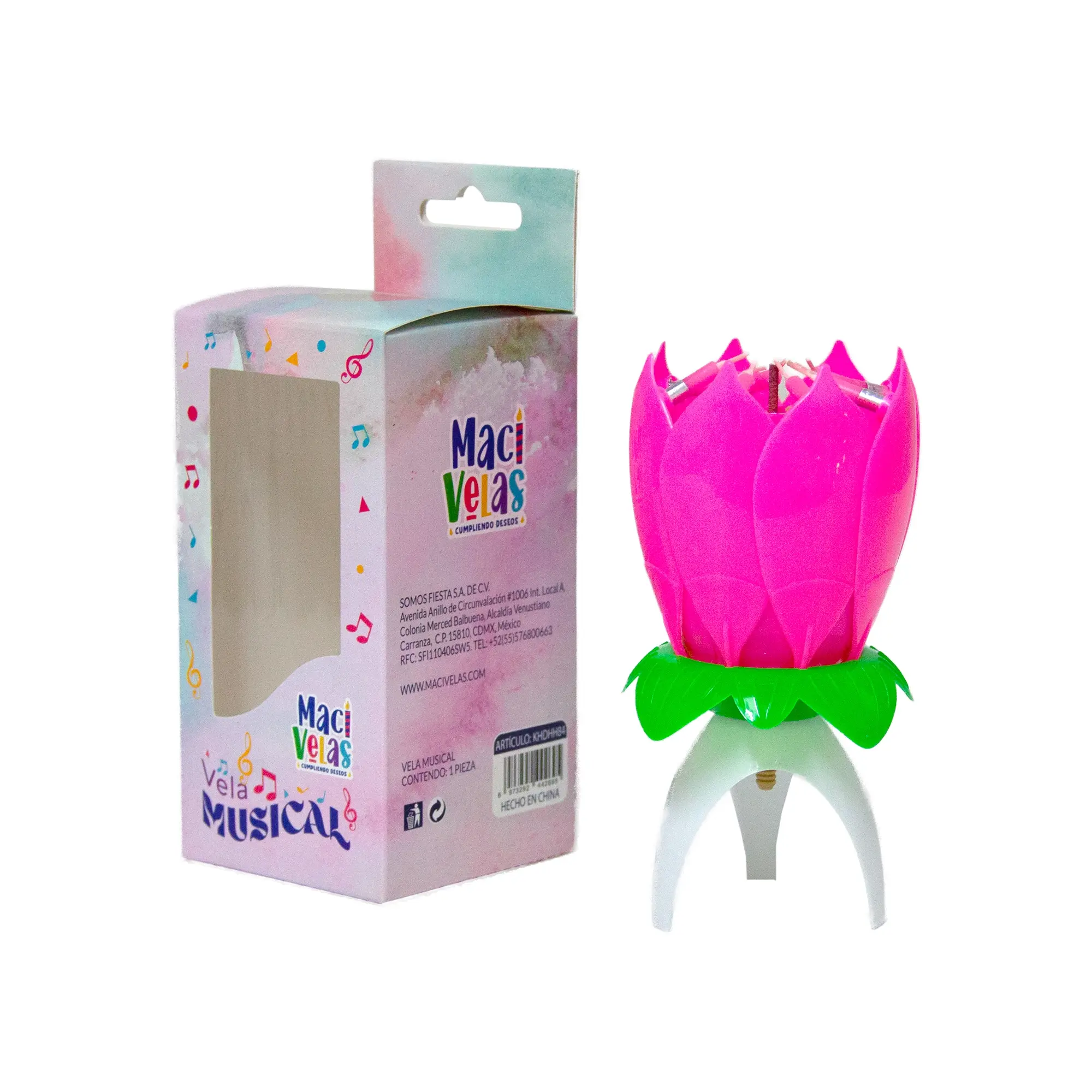 Flor musical giratoria