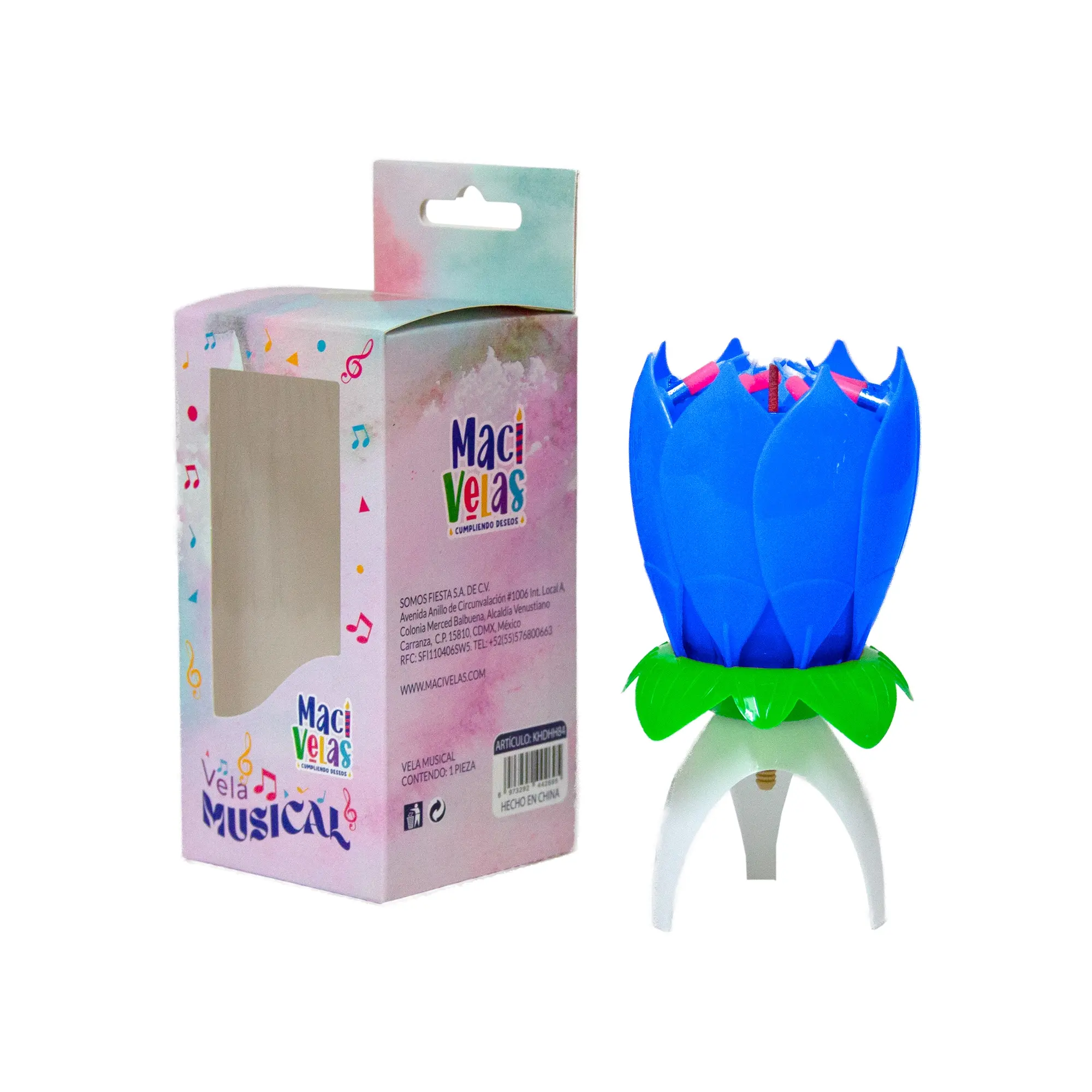 Flor musical giratoria