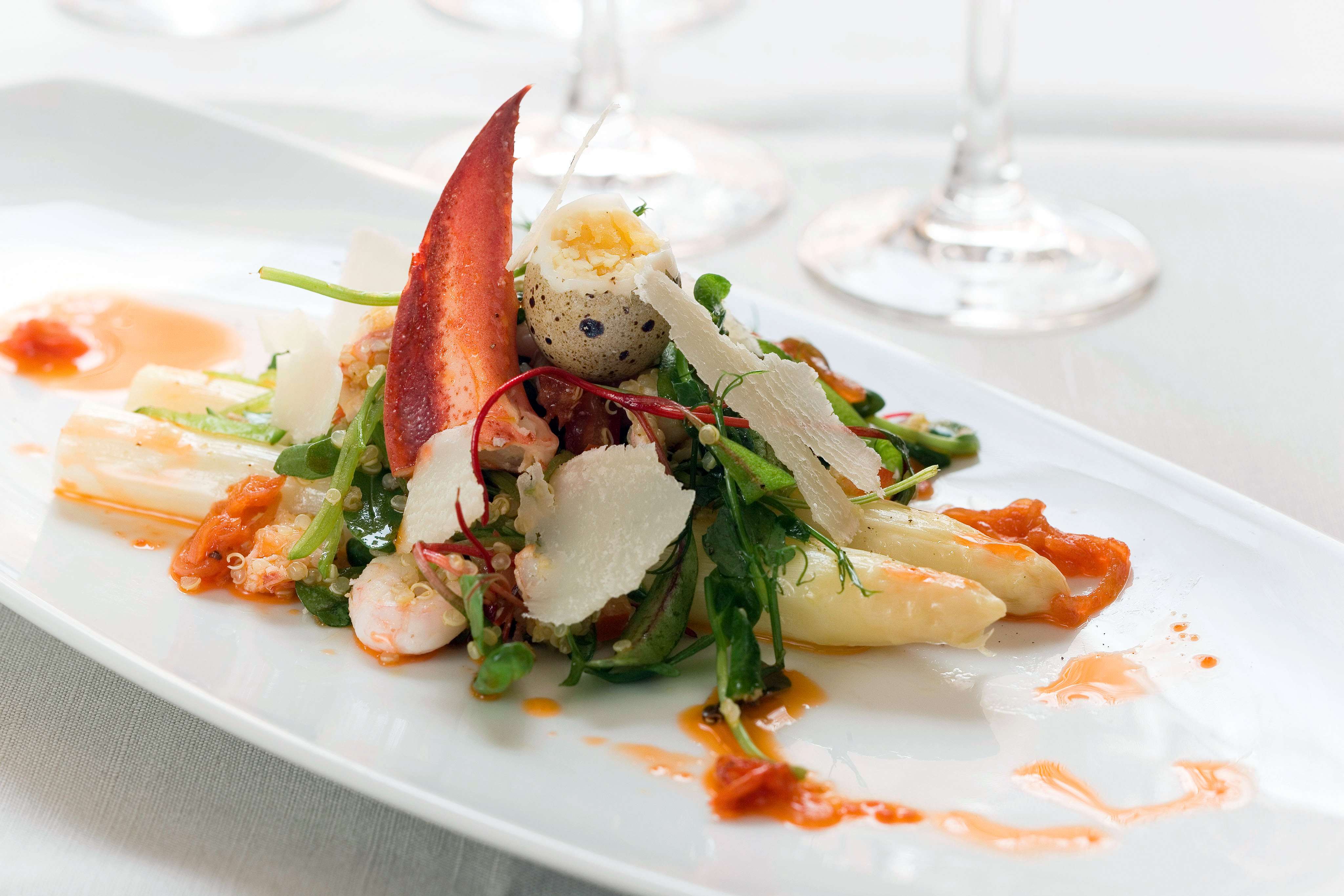 Arranged Food and Objects