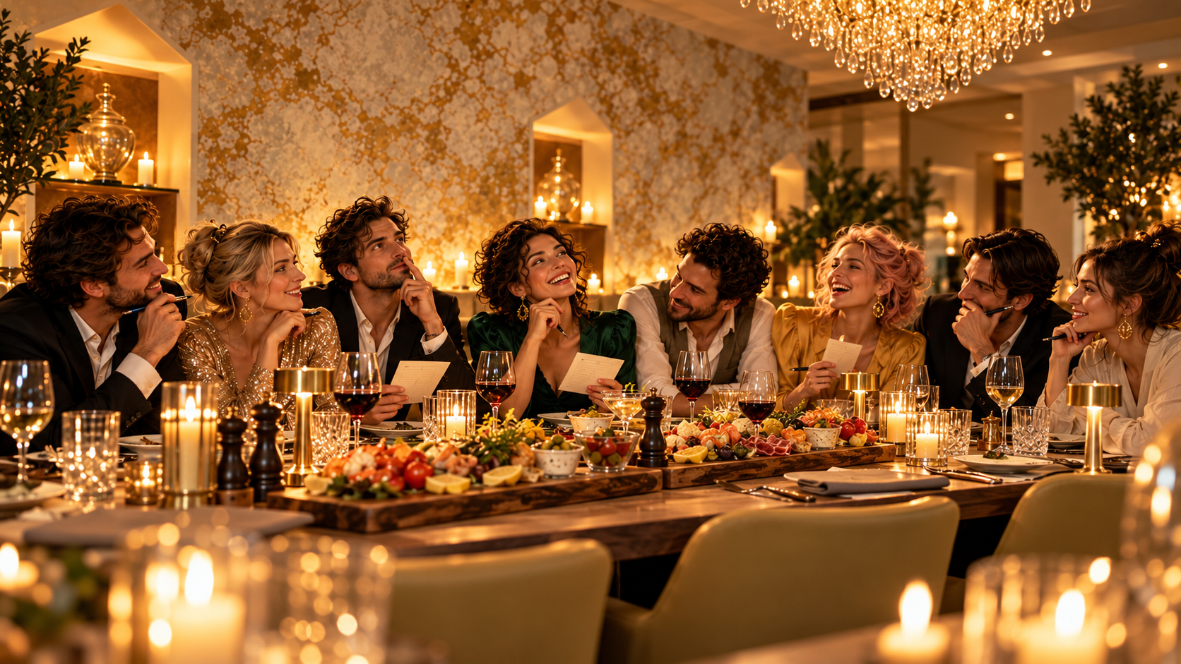 Tablequiz – fröhliche Rätselrunde an festlicher Tafel