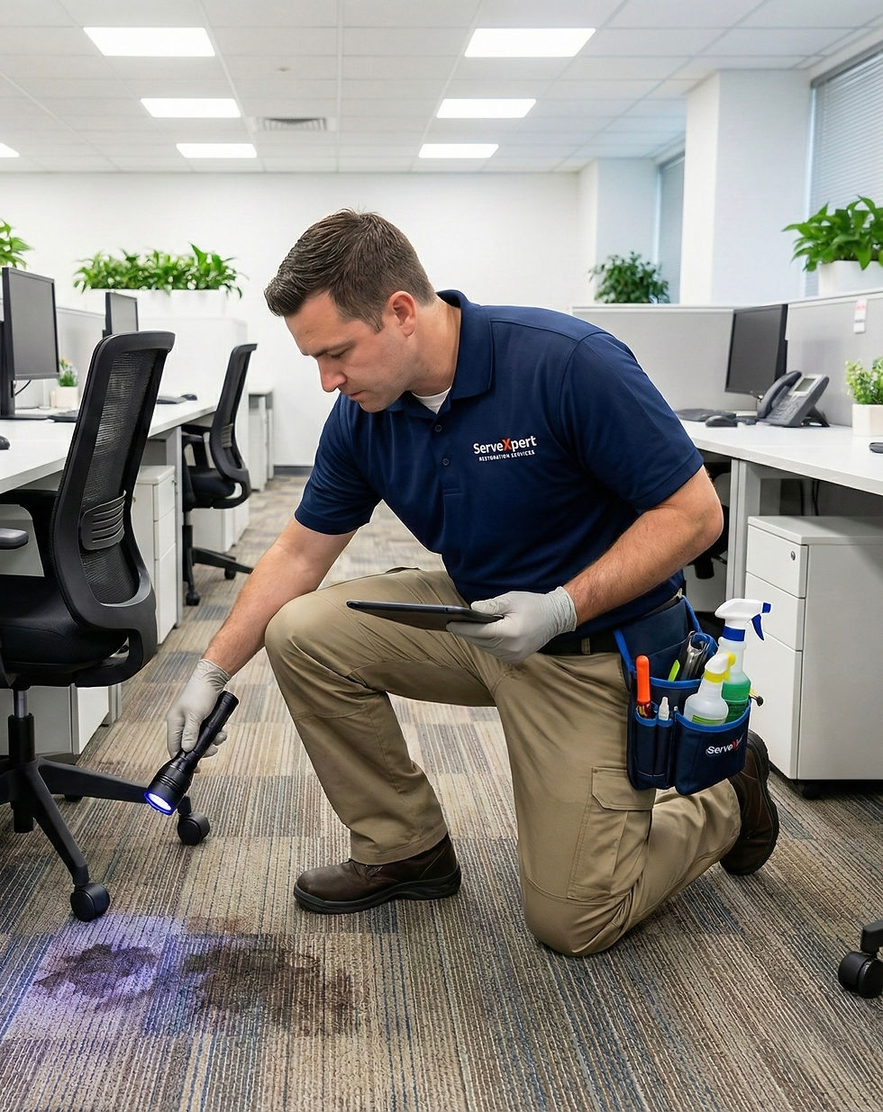 Professional remediation and specialty environmental cleaning services performed by Serve Xpert with structured documentation