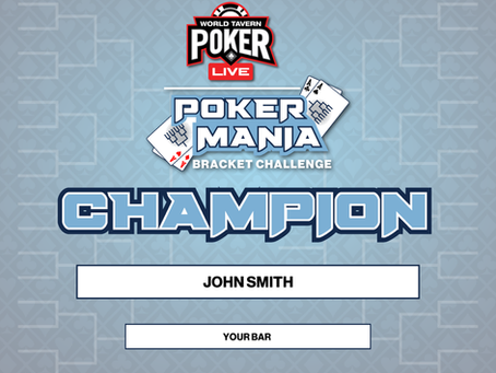 PokerMania LIVE Bracket Challenge Certificate