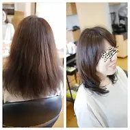 癖の湿気による広がり、毎日扱いずらいけど、縮毛矯正の真っすぐペタンコ、いかにもやりました！ってのが苦手。。そんなお客さま
お客様のやってみたいなー！を形にして乾かすだけで毛先は内巻きに根元からふんわりナチュラルなスタイルに変身！デザイン矯正でしかできない癖の質感コントロール！
普通の縮毛矯正じゃ絶対に出来ない領域でっす☆|中川区と港区の境にある美容室サンローズ