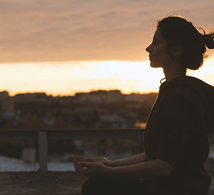 Meditación al atardecer