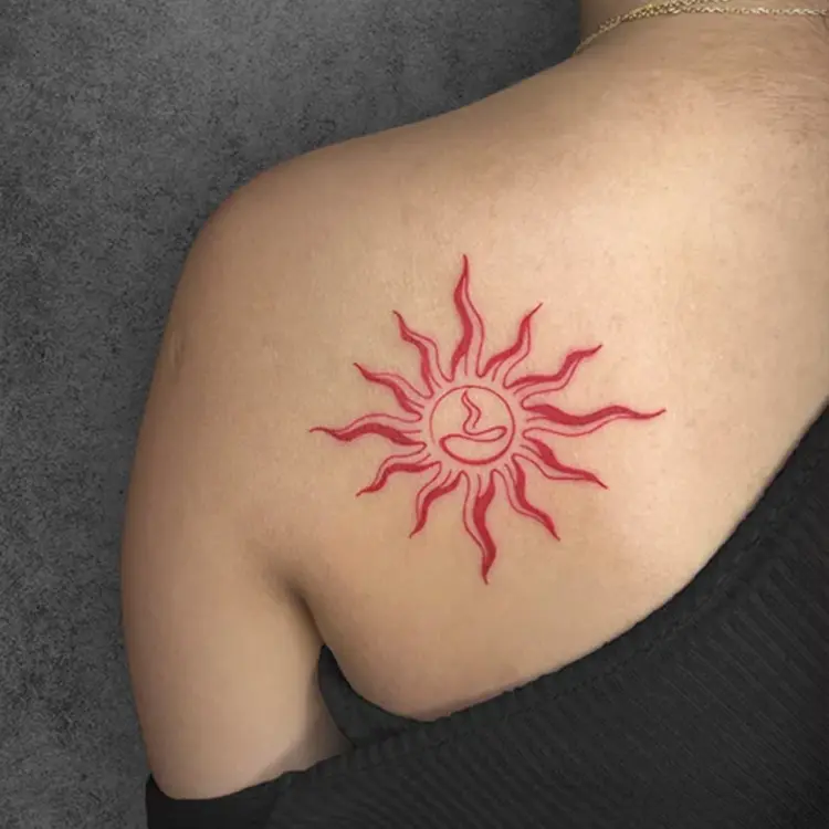 Minimalist line art tattoo designed by Khushboo Chauhan