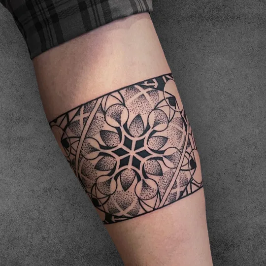 Intricate mandala tattoo with balanced symmetry by Anmol Kohli