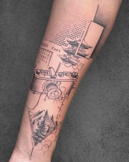 Small minimalist tattoo with meaningful design by Sai Kumar