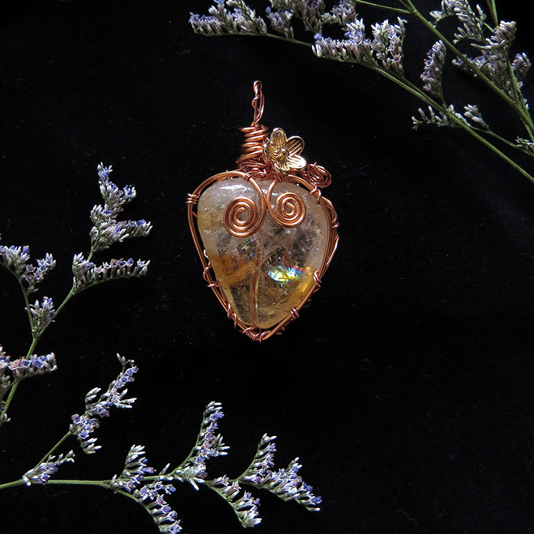 Crystal copper wire jewellery