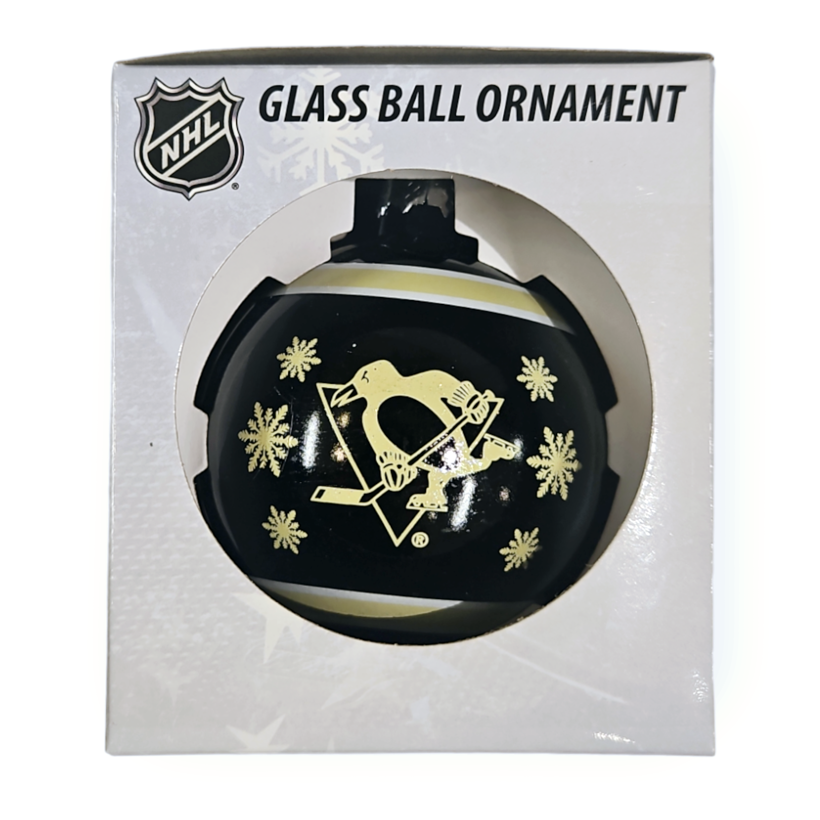 NHL Pittsburgh Penguins Glass Ball Ornament