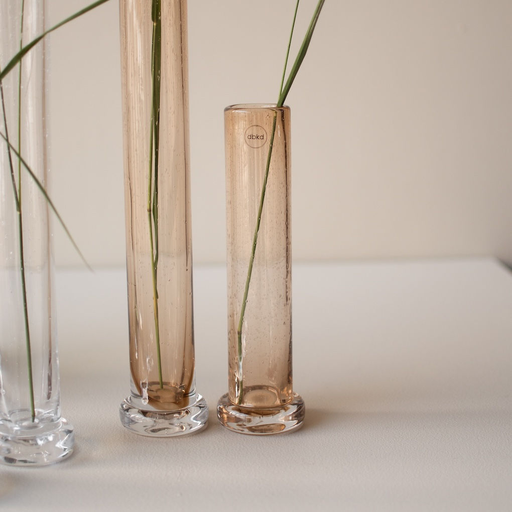 Tall Vase klein Honigbraun