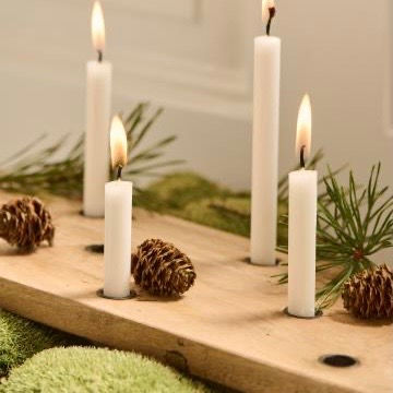 Miniaturbild: Holzbrett Kerzenhalter 