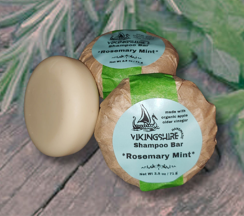 "Rosemary Mint" Shampoo Bars with Apple Cider Vinegar