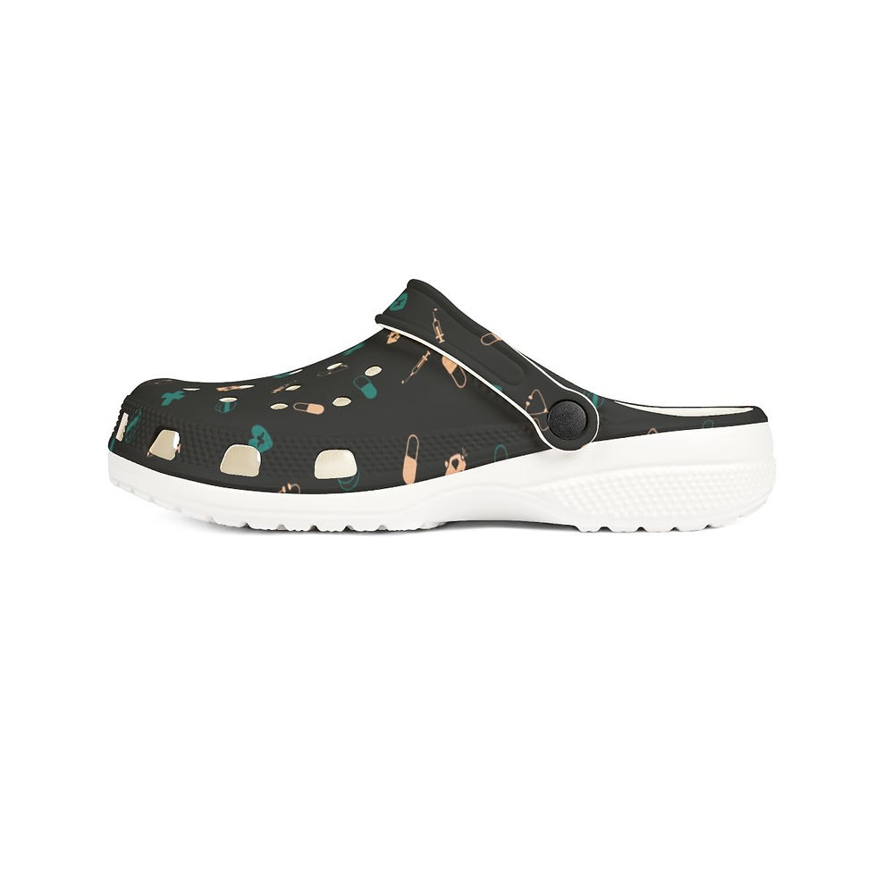 Thumbnail: KLÅOG - EVA Foam Rubber Shoes (CLOG), Custom Black, Green, Beige Medical Design 