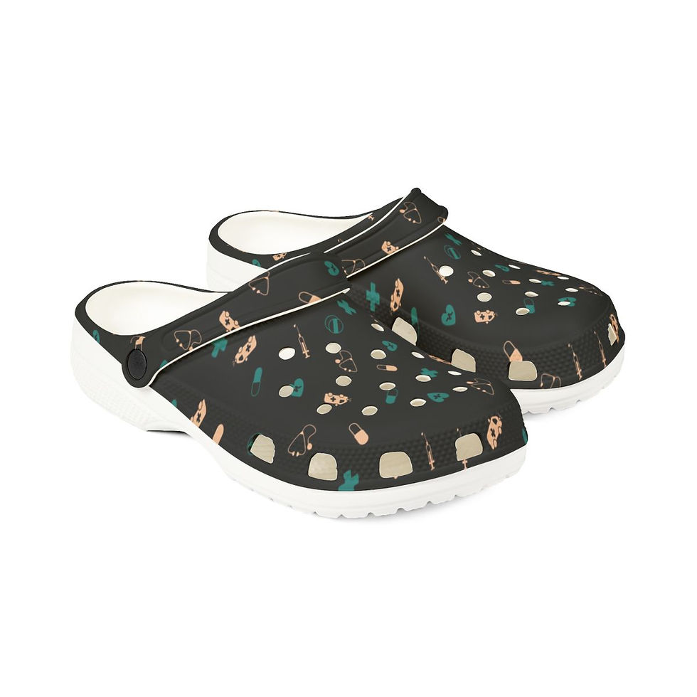 Thumbnail: KLÅOG - EVA Foam Rubber Shoes (CLOG), Custom Black, Green, Beige Medical Design 