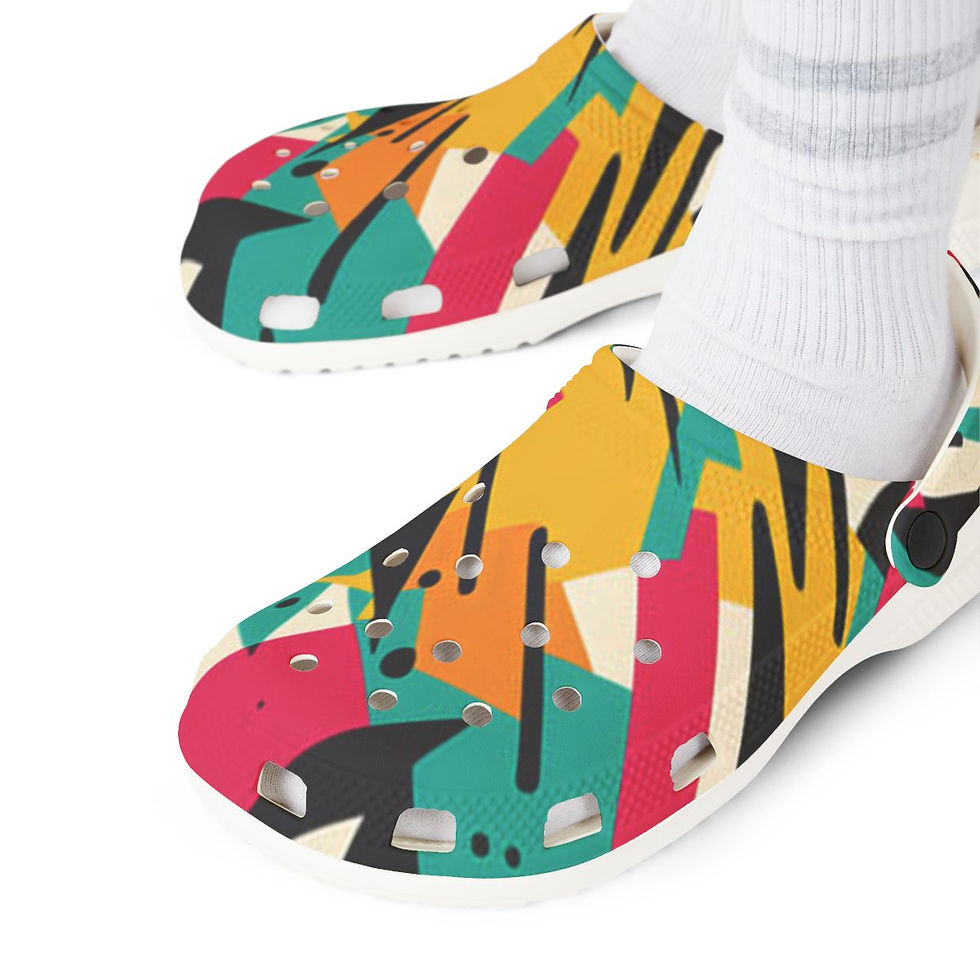 Thumbnail: KLÅOG - EVA Foam Rubber Shoes (CLOG), Custom Beige Retro 