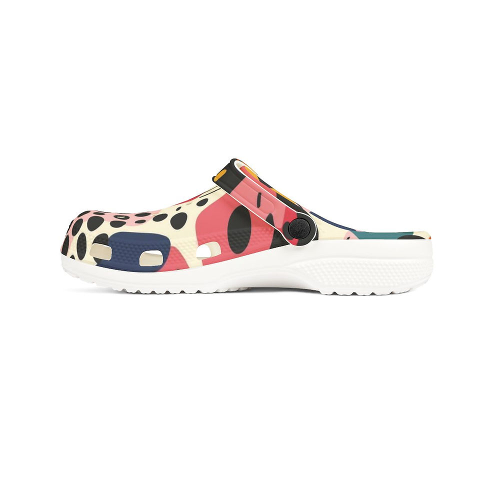 Thumbnail: KLÅOG - EVA Foam Rubber Shoes (CLOG), Custom Dotted Retro 