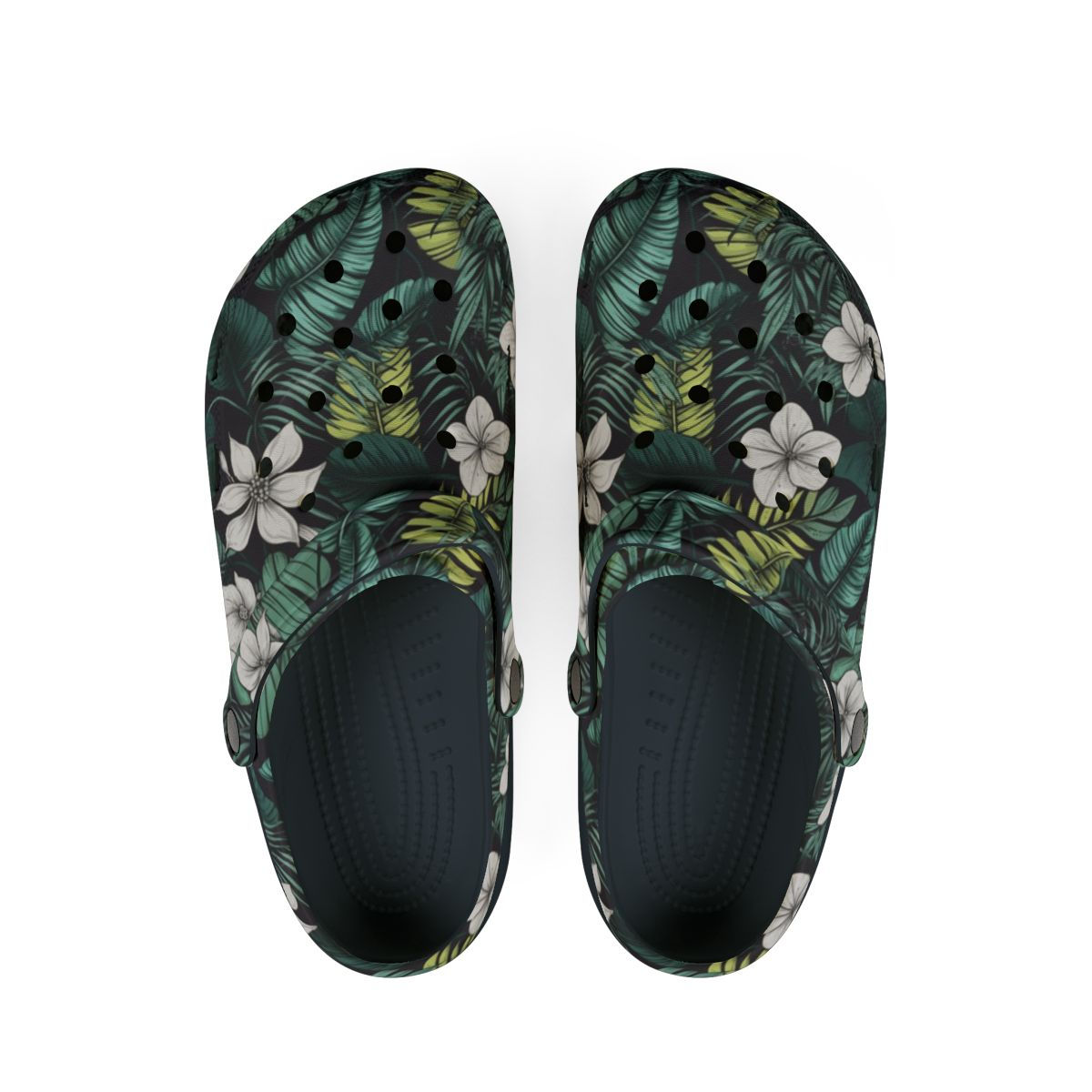 KLÅOG - EVA Foam Rubber Shoes (CLOG), Custom Green & Black Summer Vibe
