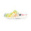 Thumbnail: KLÅOG - EVA Foam Rubber Shoes (CLOG),  Custom White Rainbow Splatter Design 