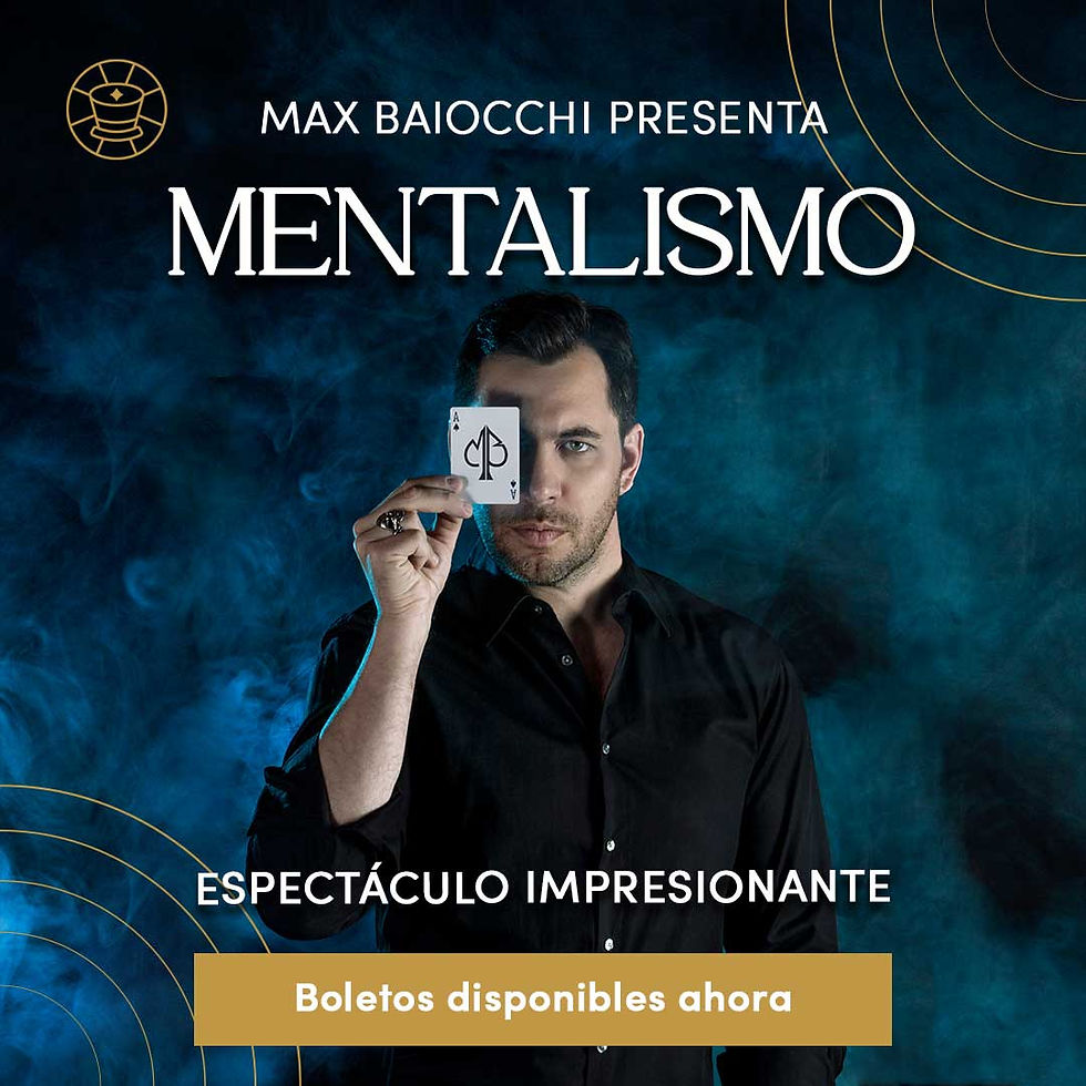 19:00 hrs | "Mentalismo" Max Baiocchi | Mentalismo