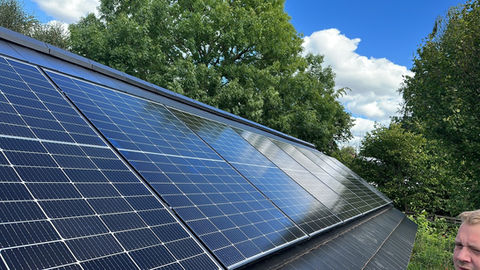 Montage einer PV Anlage, Bordesholm