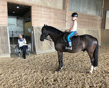 Helenenhof EVENTS&MEHR beim Reiten auf dem Pferd