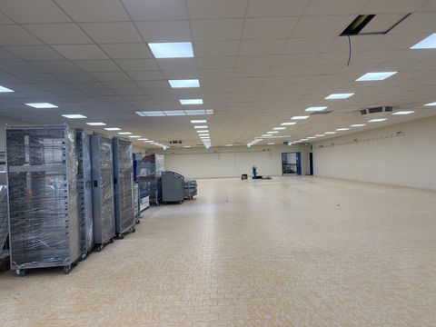 Beleuchtung Modernisierung eines Discount Marktes