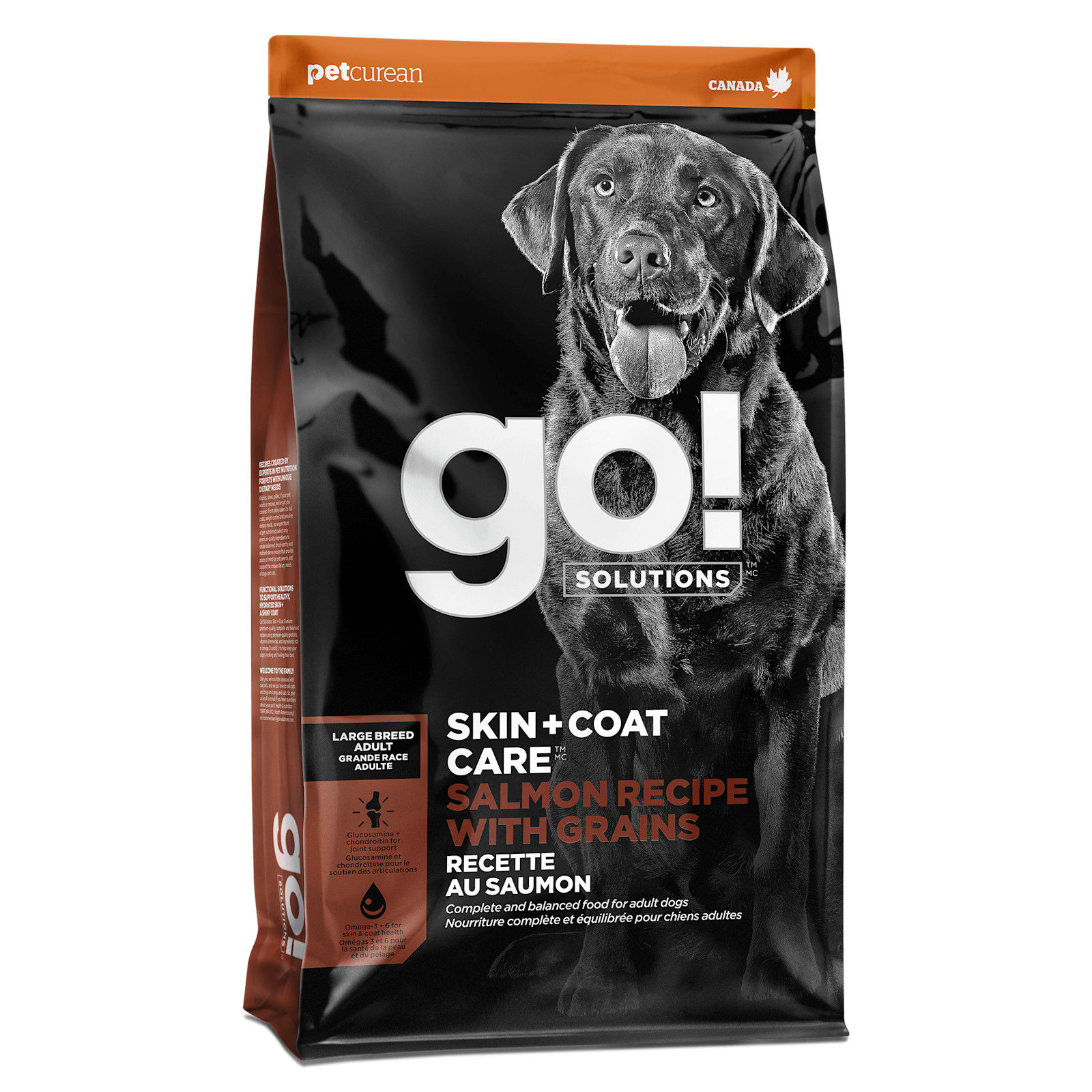 Go! Solutions Skin + Coat Salmon With Grains Recipe Large Breed Adult Dog Food