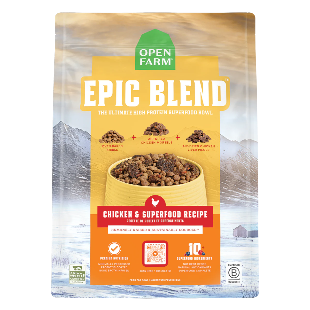 Open Farm Epic Blend Chicken & Superfood Recipe Dog Food