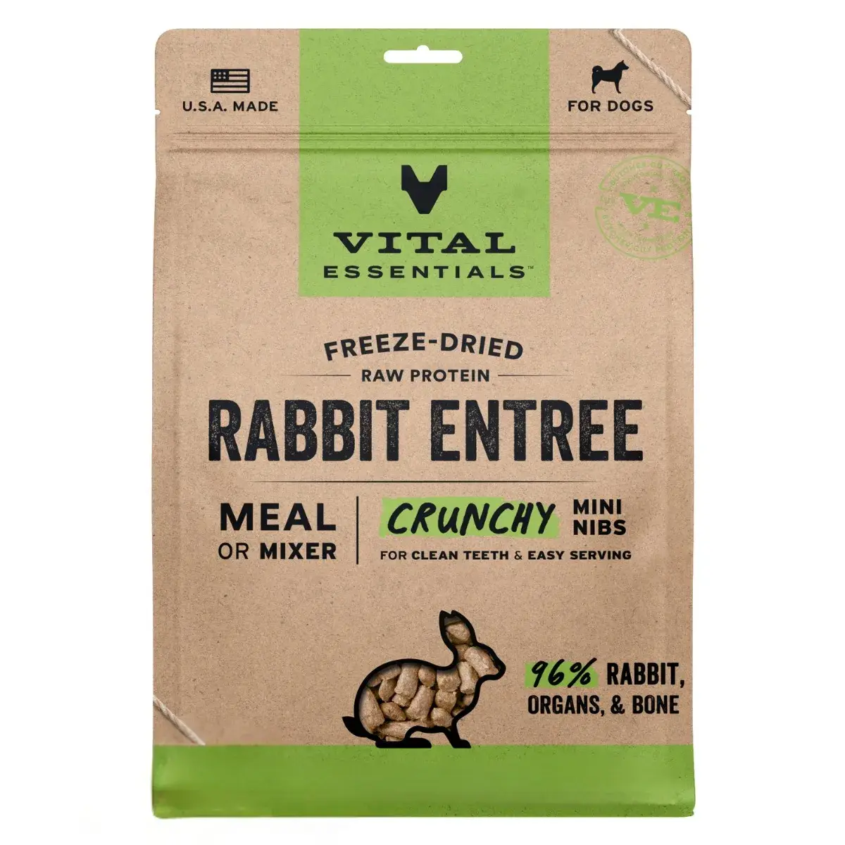 Vital Essentials Rabbit Entree Mini Nibs Dog Food