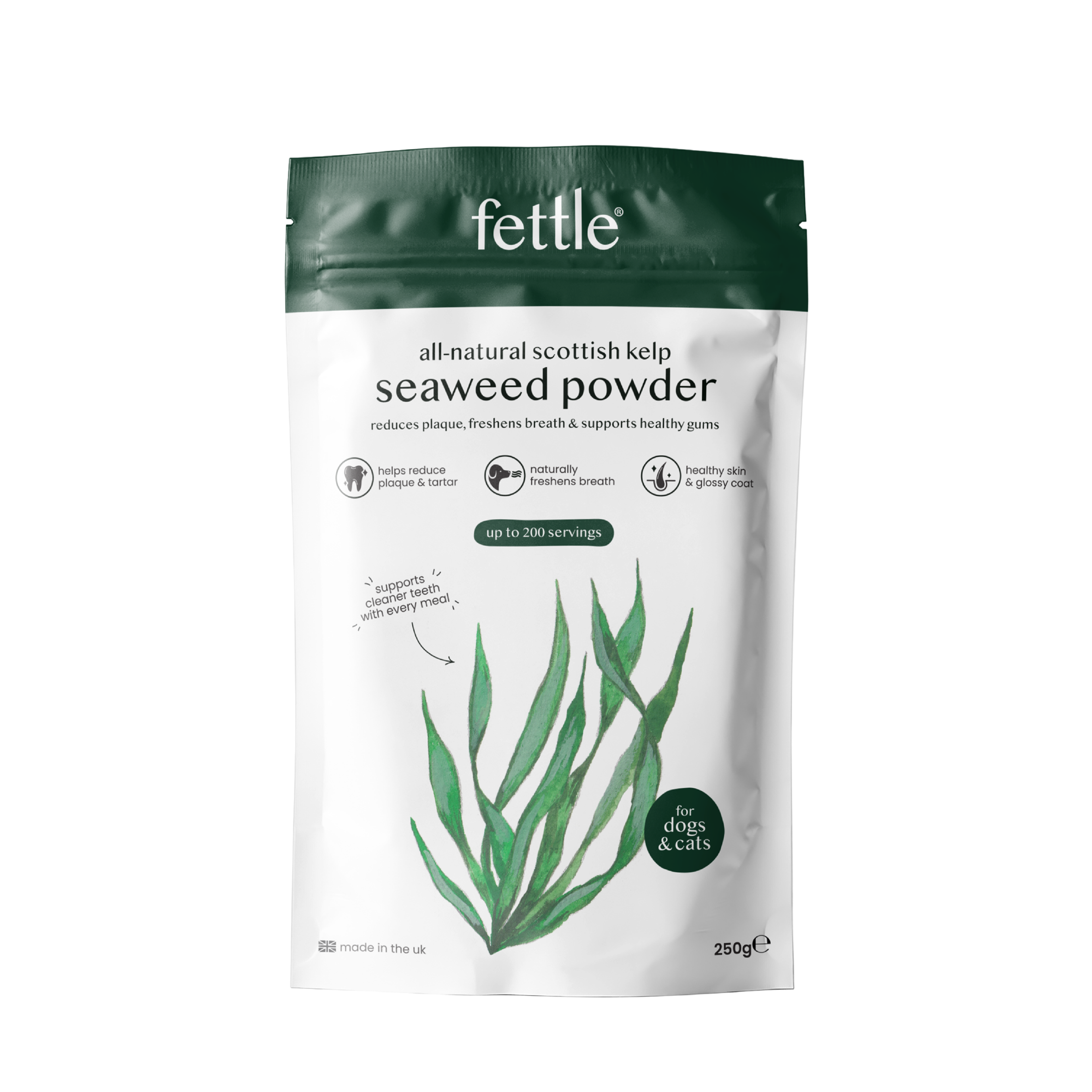 Fettle kelp seaweed powder for dogs and cats