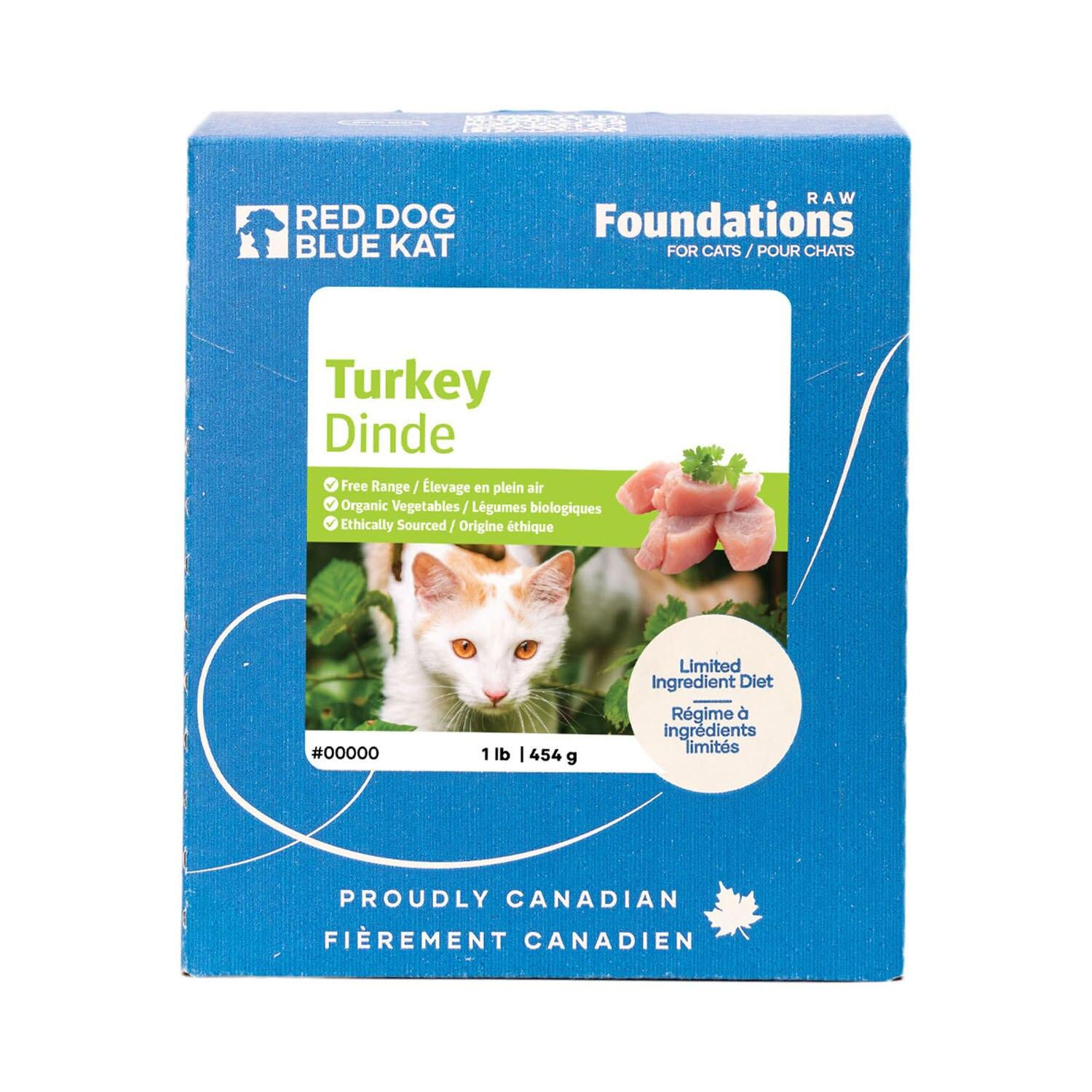 Red Dog Blue Kat Foundations Turkey 4 Pack Adult Cat Food