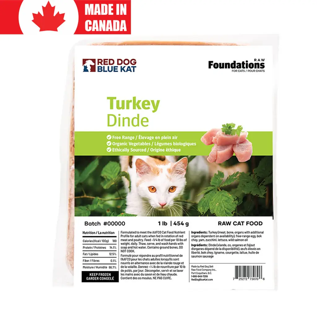 Red Dog Blue Kat Foundations Turkey Adult Cat Food
