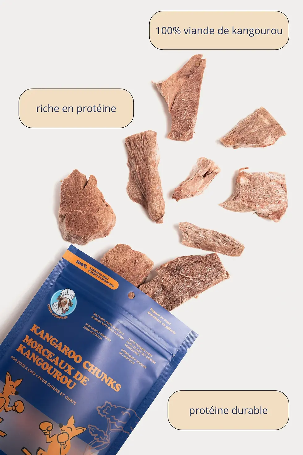 Thumbnail: Chien Gourmand Freeze-dried Kangaroo Chunks