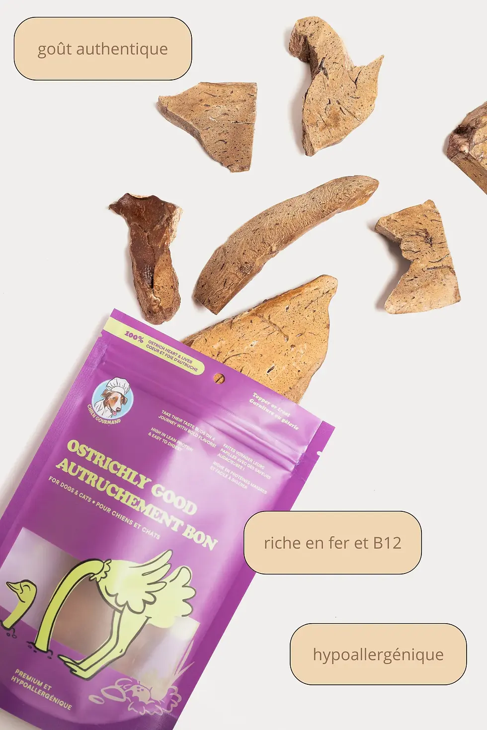 Thumbnail: Chien Gourmand Freeze-dried Ostrich