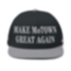 Thumbnail: Embroidered Flat Bill Cap — "Make Motown Great Again" Navy Snapback