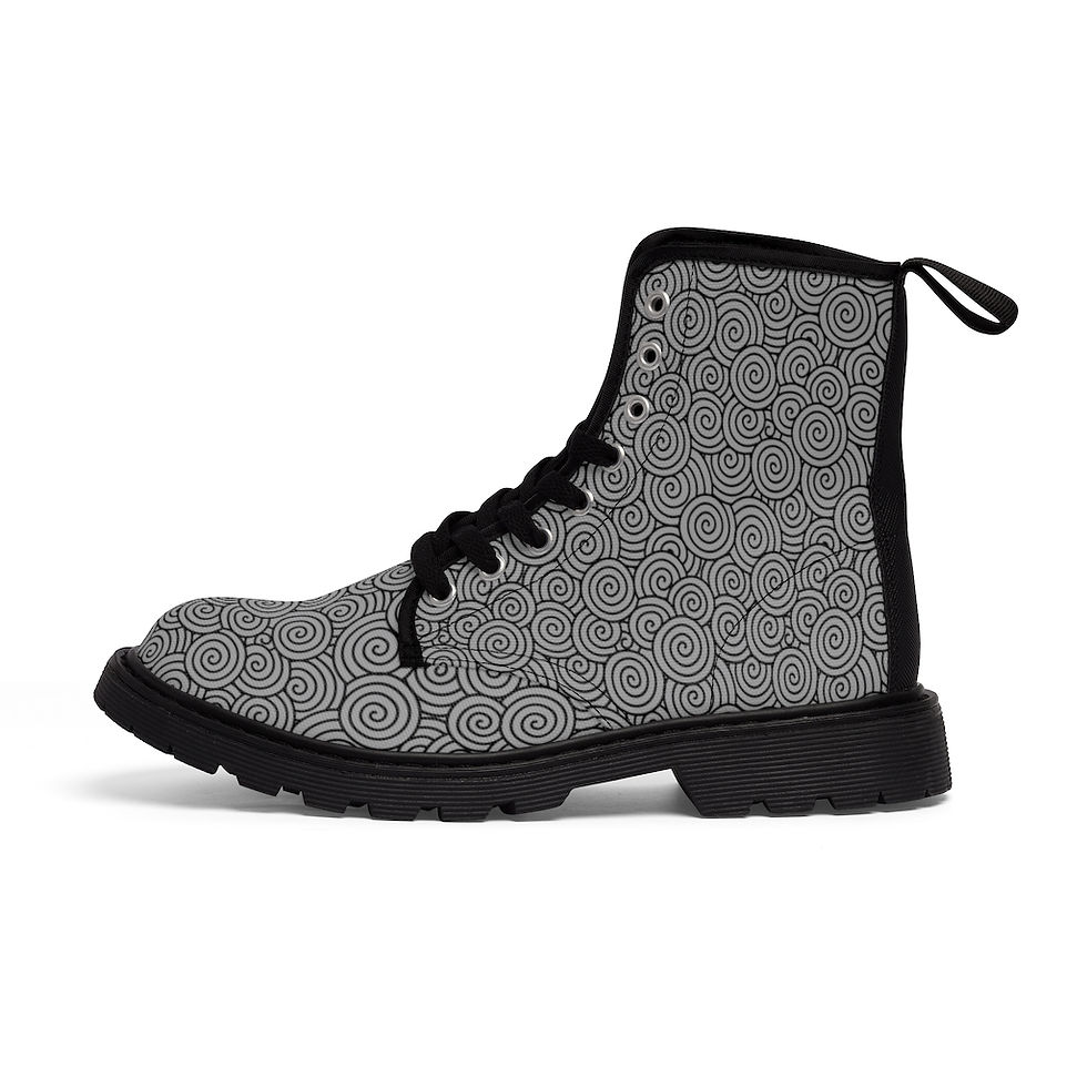 Thumbnail: Men's Canvas Boots Grey